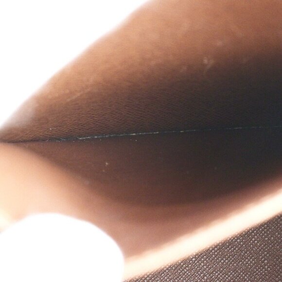 LOUIS VUITTON Logo Drouot Shoulder Bag Monogram Leather Brown - Picture 13 of 15